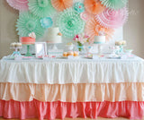 Peach Ombre tablecloth - Partycrushstudio