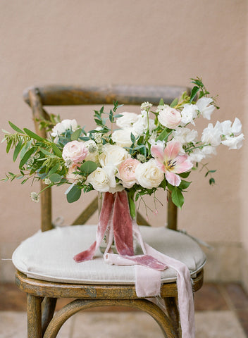 Velvet Silk Ribbon | Mauve and Blush Pink Bundle