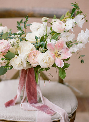 Velvet Silk Ribbon | Mauve and Blush Pink Bundle