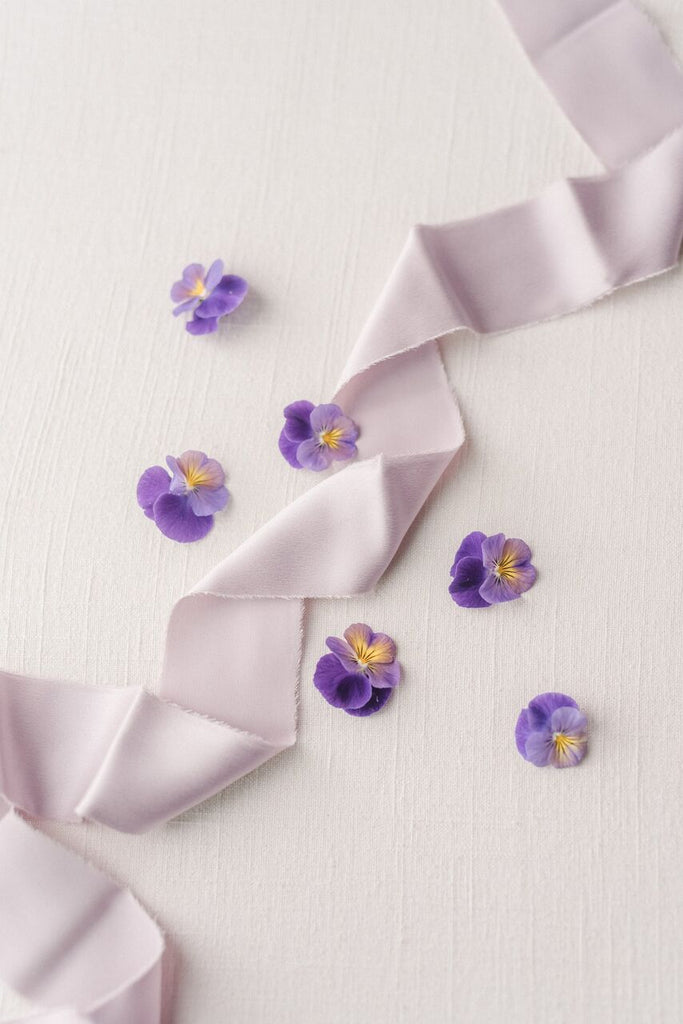 Lavender Silk Ribbon - Partycrushstudio