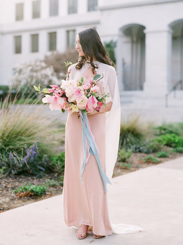 Magnolia Silk Ribbon | Powder Blue Silk Ribbon | Silk Ribbon