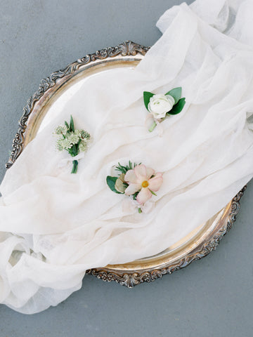 White Silk Table Runner