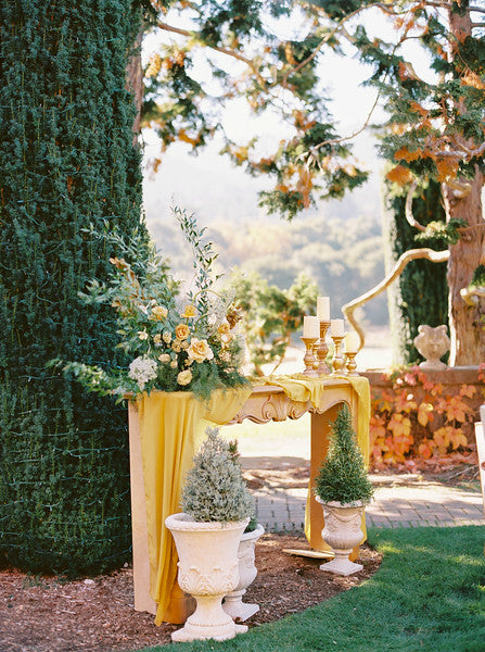 Marigold Silk Table Runner | Silk Table Runner