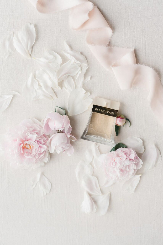 Floral White Silk Ribbon - Partycrushstudio
