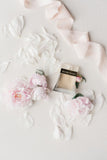 Floral White Silk Ribbon - Partycrushstudio