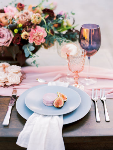 Blush Pink Silk Table Runner - Partycrushstudio