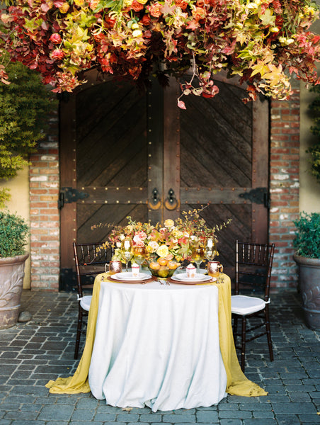 Mustard Silk Runner - Partycrushstudio