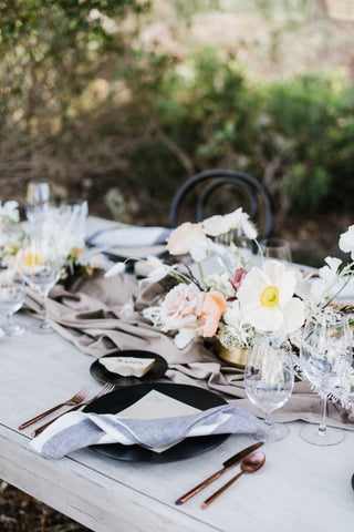 Taupe Silk Table Runner | Table Runner