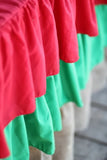 Ruffle Burlap Christmas Inspired Tablecloth - Partycrushstudio