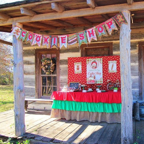 Best Ruffle Burlap Christmas Inspired Tablecloth
