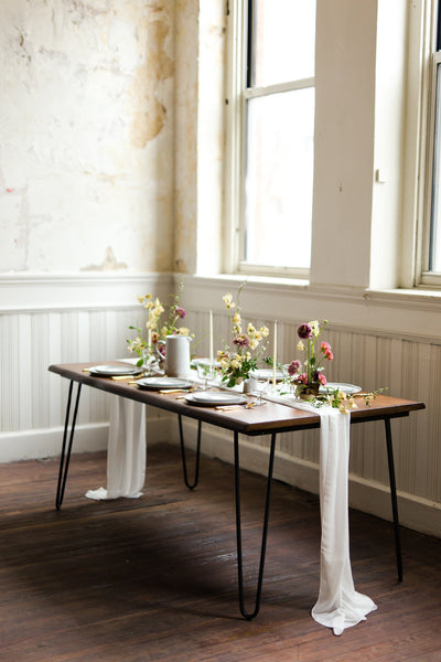 silk chiffon table runners