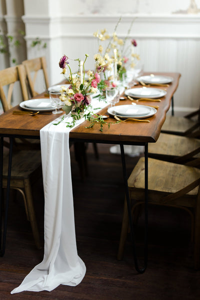 silk table runners