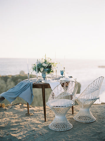 Gray Gauze Table Runner - Partycrushstudio