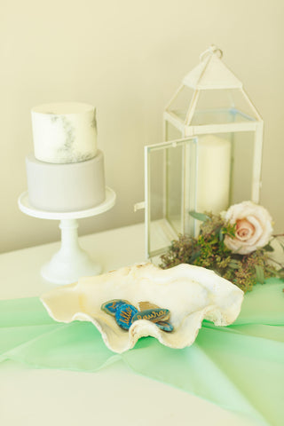 Mint Silk Chiffon Table Runner | Mint table decor | wedding - Partycrushstudio