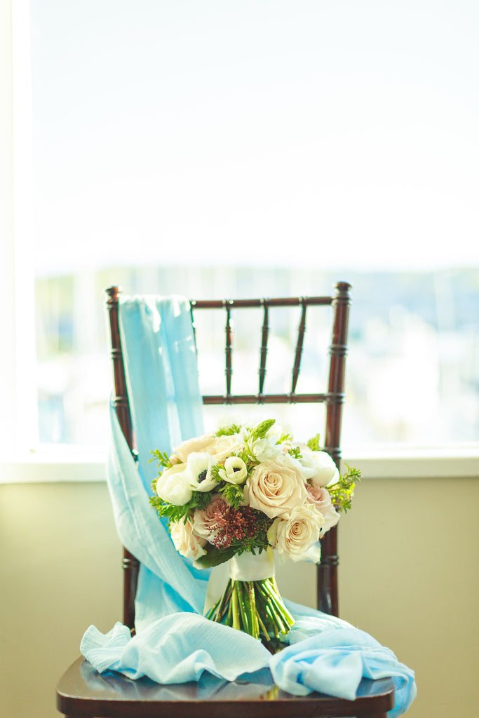 Light Blue Gauze Table Runner | Light Blue table runner | gauze table runner | wedding table linens | wedding tablecloth | gauze runner - Partycrushstudio