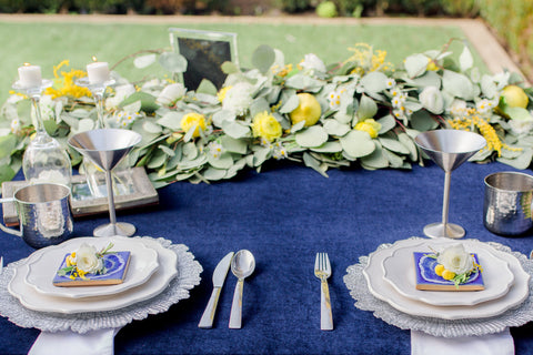 Velvet Tablecloth | Navy Tablecloth | Velvet Table linens | Wedding Table Decor | Velvet Table Linen | Velvet Runner | Velvet Table Runner - Partycrushstudio