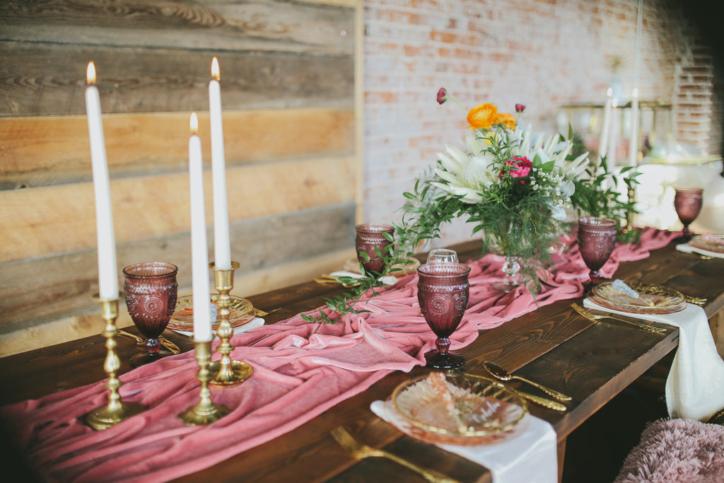 Velvet clearance table skirt