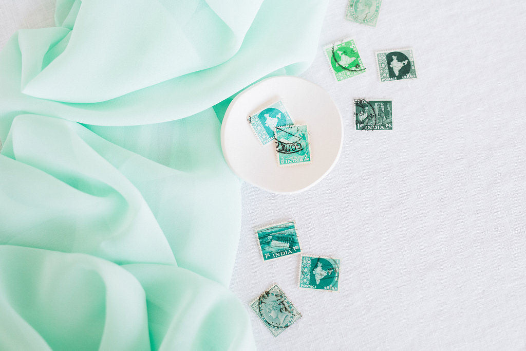 Silk Chiffon Table Runner | Silk Table Runner | Gauze Table Runner | Color Swatch | Fabric Swatch - Partycrushstudio