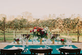 Velvet Tablecloth | Emerald Velvet Tablecloth | Hunter Green Wedding | Emerald Velvet table Linen | Velvet table runner | Emerald wedding - Partycrushstudio