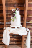Ivory silk table runners - Partycrushstudio