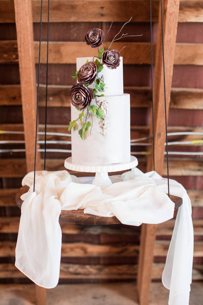 Ivory silk table runners - Partycrushstudio