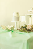 Mint Silk Chiffon Table Runner | Mint table decor | wedding - Partycrushstudio