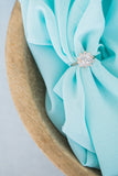 silk runner | aqua blue silk table runner | silk table runner | aqua silk ribbon| aqua table runner | silk chiffon table runner | wedding - Partycrushstudio
