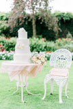 Wedding | table overlay | silk runner |  blush table runner | silk chiffon table runner | table runner | silk ribbon | wedding table decor - Partycrushstudio