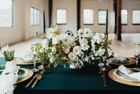 Emerald Velvet tablecloth | velvet table runner | Velvet runner | Velvet tablecloth | Velvet Linen | Velour Runner | wedding table decor - Partycrushstudio