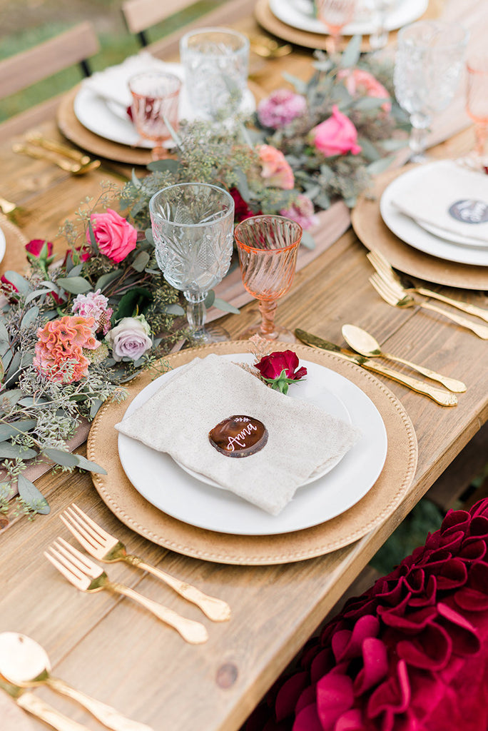 Nude table runner | silk chiffon runner | wedding table runner | silk runner | silk ribbon | wedding linens | weddings | wedding table decor - Partycrushstudio