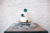 silk ribbon | gauze runner | silk table runner | cheesecloth runner | wedding runner | wedding tablecloth  | dusty blue | gray weddings | - Partycrushstudio