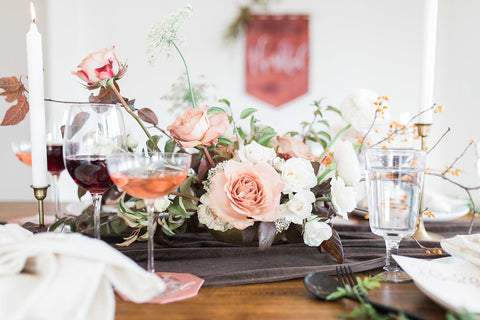 Velvet tablecloth | velvet table runner | Velvet runner | Velvet tablecloth | Velvet Linen | Velour Runner | wedding table decor | Brown - Partycrushstudio