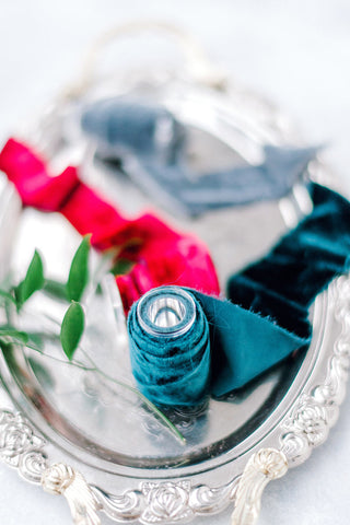 Silk velvet ribbon - Partycrushstudio