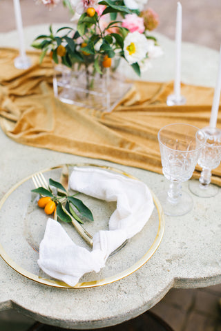 Velvet tablecloth | velvet table runner | Velvet tablecloth | Velvet Linen | Velour Runner | wedding table decor | mustard yellow wedding - Partycrushstudio