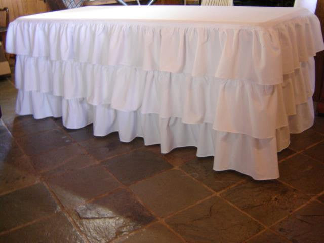 Ruffled Tablecloth Different Colors Available - Partycrushstudio