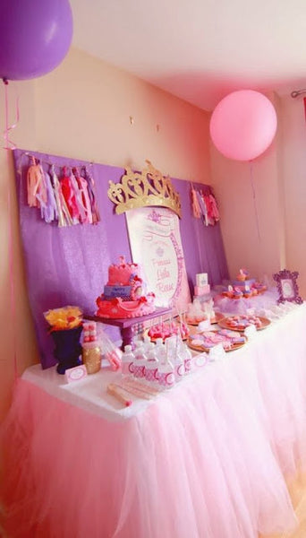 Pink Tulle Tablecloth & Pink Tutu Table Skirt