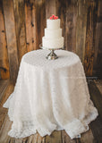 White Rosette Table Linen - Partycrushstudio