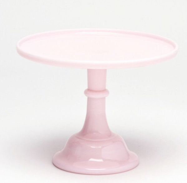 PINK MILK GLASS CAKE STAND