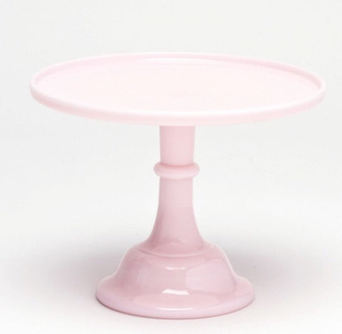 PINK MILK GLASS CAKE STAND