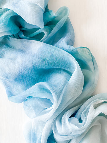 Tie Dye Silk Table Runner
