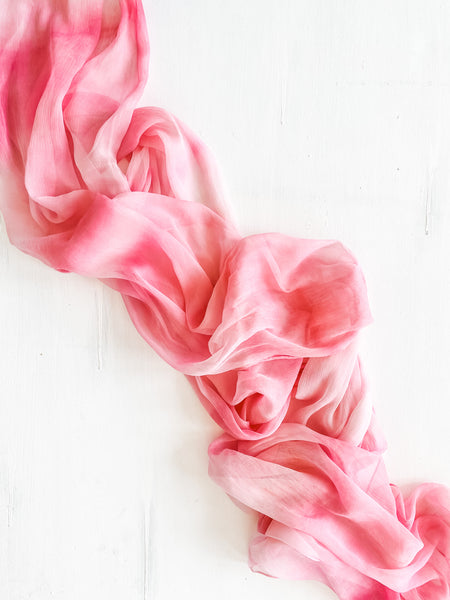 Tie Dye Silk Table Runner