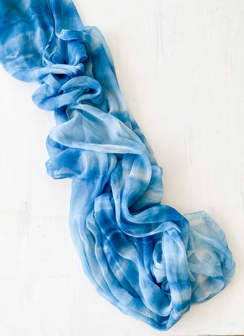 Tie Dye Silk Table Runner
