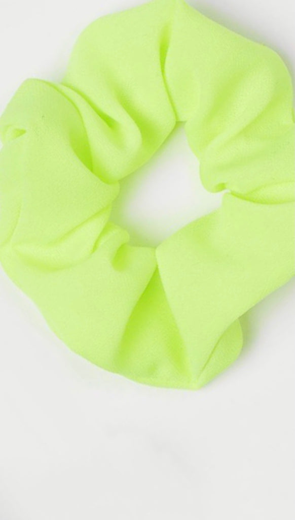 yellow silk scrunchie 