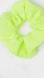yellow silk scrunchie 