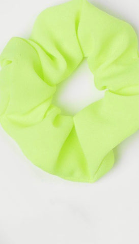 yellow silk scrunchie 