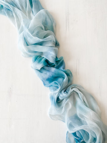 Tie Dye Silk Table Runner