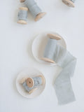Sea Foam Silk Ribbon | Silk Ribbon