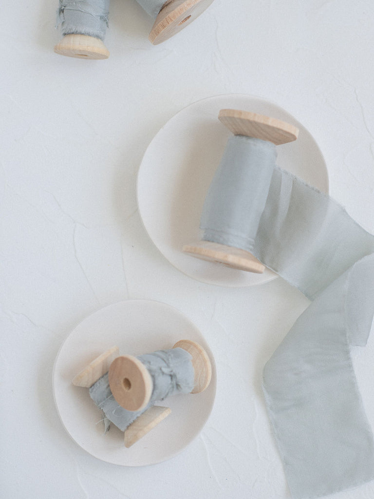 Sea Foam Silk Ribbon | Silk Ribbon