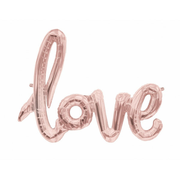 Best Rose Gold Love Calligraphy Balloon