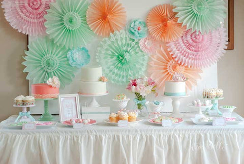 Peach Ombre tablecloth - Partycrushstudio